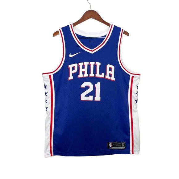 Nike Joel Embiid Phila 76ers Jersey- NBA Basketball- Swingman- Mens Size XL 52 - Picture 1 of 12